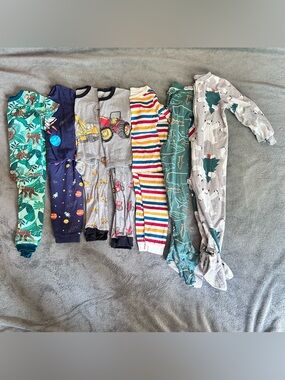 4T (See Details) Toddler Boy PJs - 7 Pair Bundle